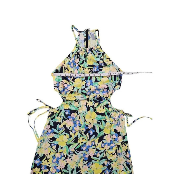 NWOT TOPSHOP cut out side floral poplin mini dress - Picture 12 of 12